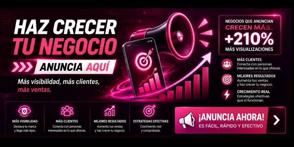 Haz crecer tu negocio — anuncia aquí